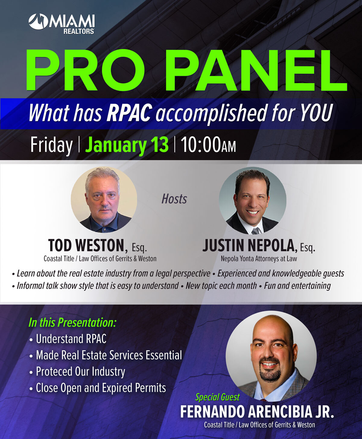 Pro Panel What has RPAC accomplished for YOU